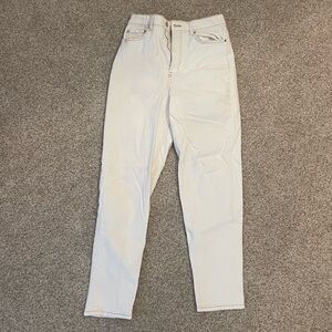 White Straight Leg Jean